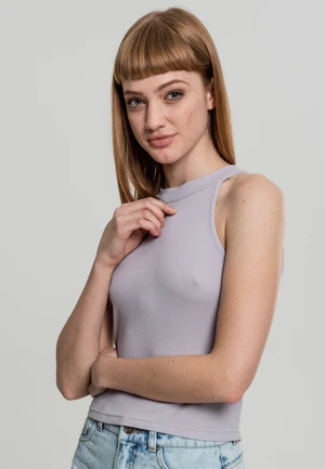 Women's Cropped Top Turtleneck - Grey