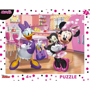 Dino Puzzle doskové Minnie ružová 40 dielikov