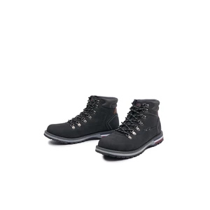 Černé pánské zimní kotníkové boty SAM 73 Gaute