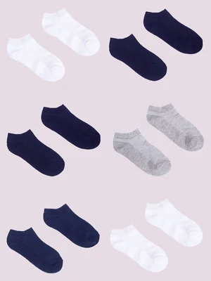 Yoclub Kids's Ankle Thin Socks Basic Colours 6-Pack P1