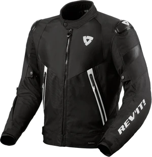 Rev'it! Jacket Control H2O Black/White 2XL Geacă textilă