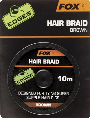 Fox návazcová šňůrka edges hair braid brown 10 m