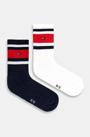 Dětské ponožky Tommy Hilfiger 2-pack tmavomodrá barva, 701229942