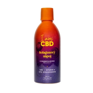 I AM CBD Kolagénový nápoj s CBD, vitamínom C a kyselinou hyalurónovou s príchuťou marakuje 500 ml