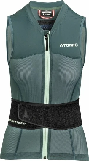 Atomic Live Shield Vest Amid Women Dark Green/Mint Sorbet L Ski Protektor