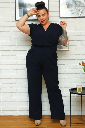 Karko Woman's Jumpsuit Q256 Navy Blue