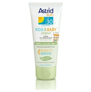 ASTRID Sun Jemný krém na opaľovanie pre deti OF 30 Kids & Baby 100% minerálny filter 100 ml