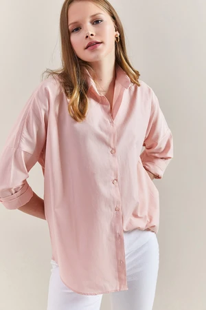 Bianco Lucci Women's Basic Oversize Shirt