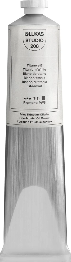 Lukas Studio Aluminium Tube Peinture à l'huile Titanium White 200 ml 1 pc