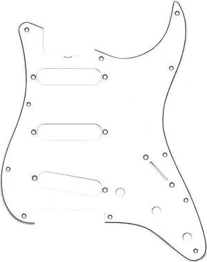 Fender Strat PKRD White Pickguard