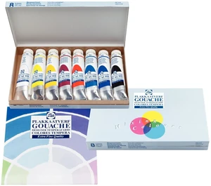 Talens Extra Fine Set Ensemble de peintures à la gouache 8 x 20 ml