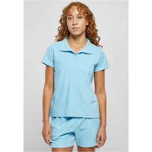 Women's towel Polo shirt balticblue