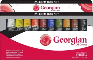 Daler Rowney Georgian Set de vopsele de ulei 10 x 22 ml