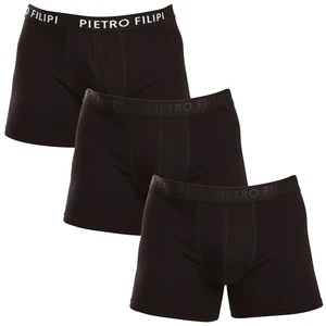 3PACK Men's Boxer Shorts Pietro Filipi Black