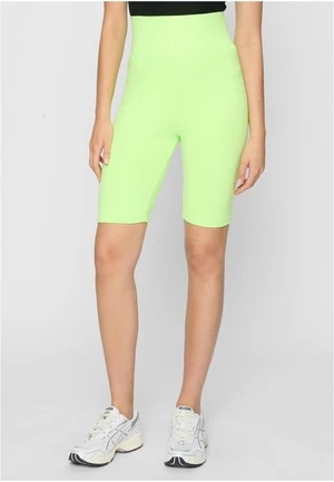 Women's Cycling High Waist Shorts 2-Pack Electric Lime/Black