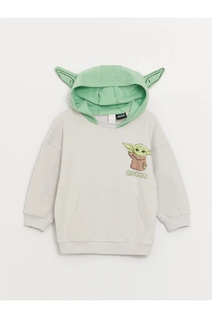 LC Waikiki Long Sleeve Star Wars Printed Baby Boy Hoodie