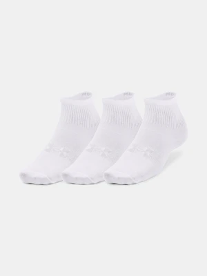 Under Armour Socks UA Essential 3pk Qtr Yth-WHT - unisex