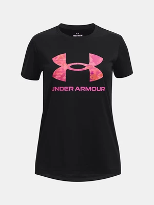 Under Armour T-Shirt UA Tech Print BL SSC-BLK - Girls