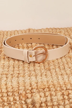 Lafaba Women's Beige Leather Belt