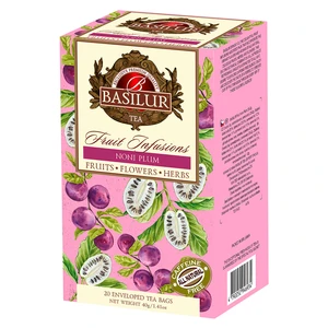 BASILUR Fruit noni plum ovocný čaj 20 sáčků