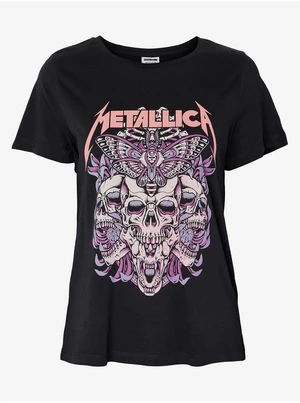 Black T-Shirt Noisy May Nate Metallica - Women