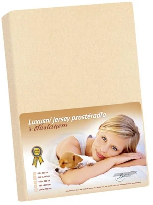 Jersey s elastanom prestieradlo 120x200 315 béžová KL7