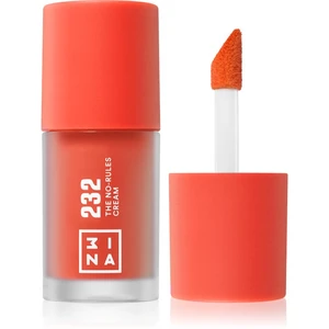 3INA The No-Rules Cream multifunkční líčidlo pro oči, rty a tvář odstín 232 - Bright, coral red 8 ml