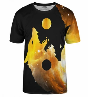 Bittersweet Paris Unisex's Yin Yang Wolf T-Shirt Tsh Bsp597