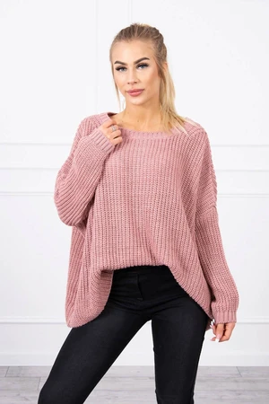 Oversize sweater dark pink