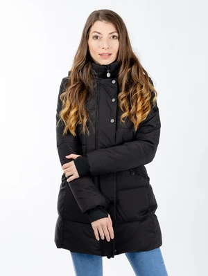 Women's quilted jacket GLANO - black