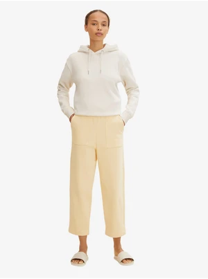 Yellow Women's Shortened Wide Pants Tom Tailor - Women