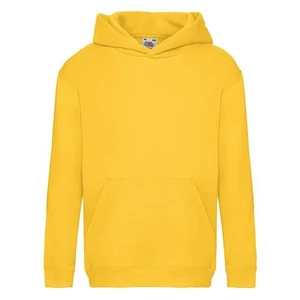 Żółta bluza dziecięca Hooded Sweat Fruit of the Loom