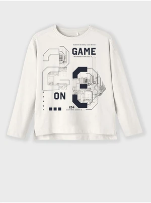 White Long Sleeve T-Shirt name it Vob - Boys