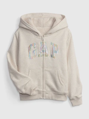 GAP Kids Sweatshirt logo sherpa - Girls