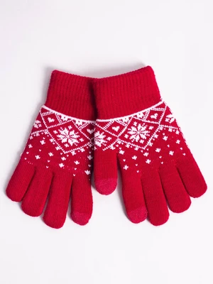 Yoclub Kids's Girl's Five-Finger Touchscreen Gloves -0019G-AA5C-003