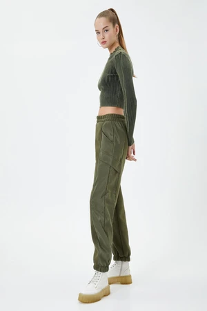 Koton Women's Khaki Sweatpants