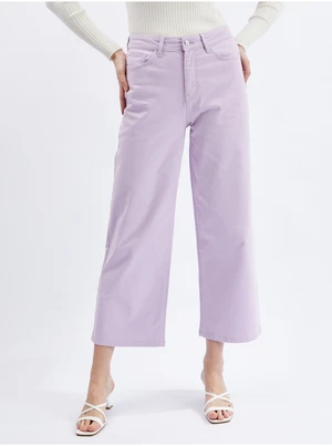 Orsay Light Purple Women Shortened Flared Fit Jeans - Women