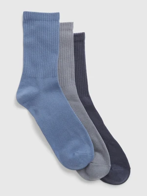 Set of three pairs in light blue, grey and dark blue GAP