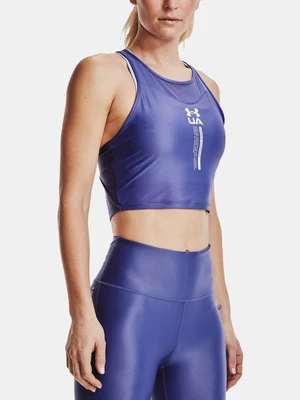 Under Armour Tank Top Iso Chill Crop Tank-PPL - Women's