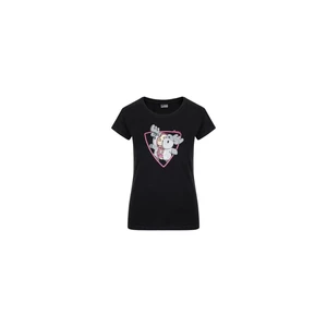 Women's cotton T-shirt Kilpi ALBION-W BLACK