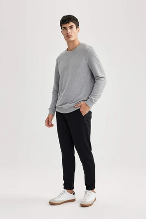 DEFACTO Standard Fit Rib Hem Thick Sweatshirt Fabric Sweatpants