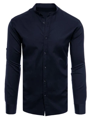 Men's Plain Navy Blue Dstreet Shirt