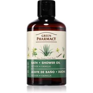 Green Pharmacy Vetiver & Vanilla Bath Oil osvěžující sprchový olej s vanilkou 250 ml