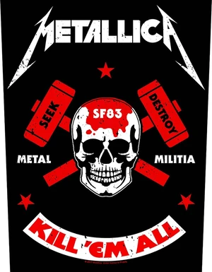 Metallica Metal Militia  Parche para coser