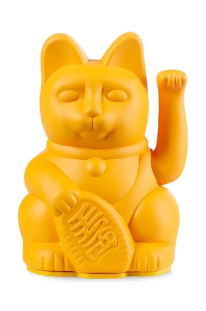 Dekorace Donkey Lucky Cat Mini - Dark Yellow