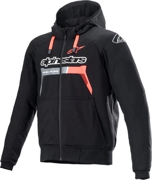 Alpinestars Chrome Ignition Hoodie Black/Red Fluorescent 3XL Textildzseki