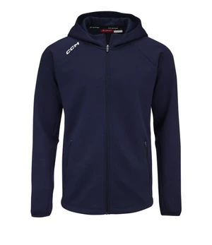 Men's CCM LOCKER ROOM FLEECE FULL ZIP HOODIE true navy