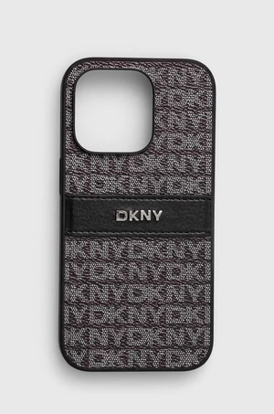 Puzdro na mobil Dkny iPhone 14 Pro 6.1 čierna farba, DKHCP14LPRTHSLK