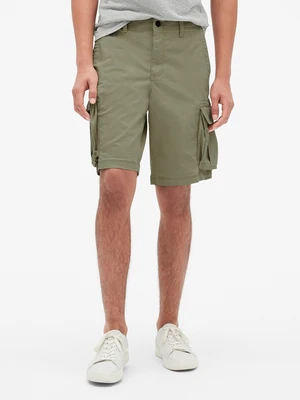 Kraťasy 11" twill cargo shorts with GapFlex Zelená