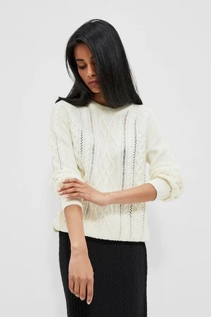 Openwork sweater